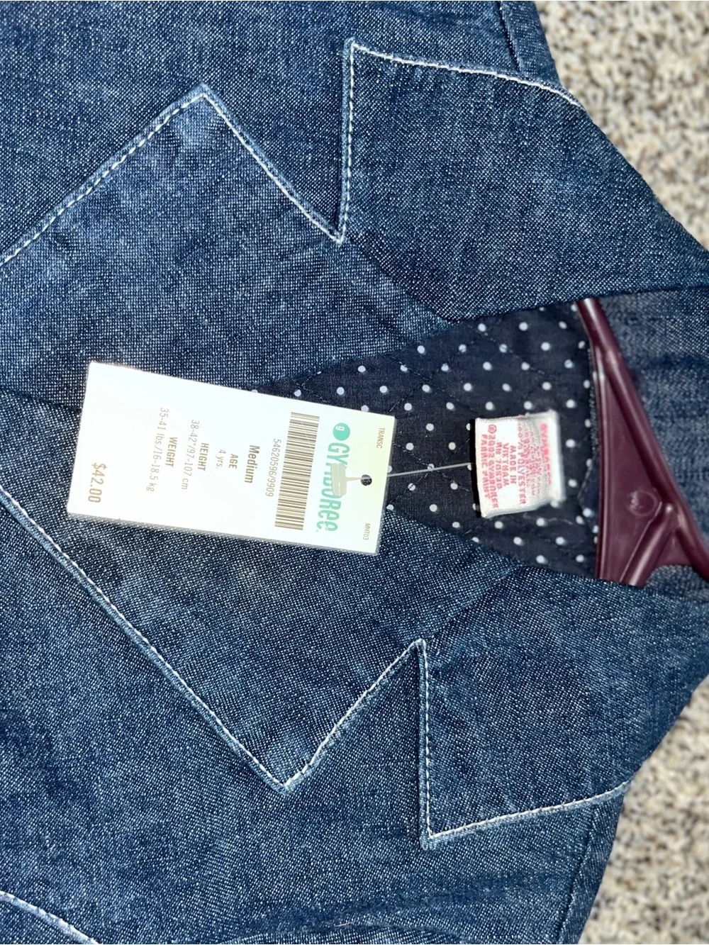 Gymboree Dark Blue Denim Jacket